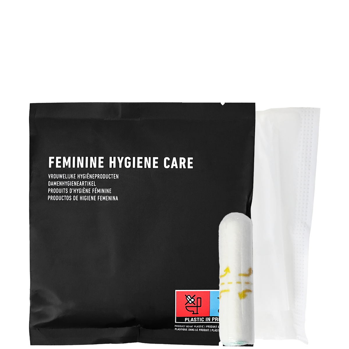Feminine hygiene care in kraft paper sachet (500x)