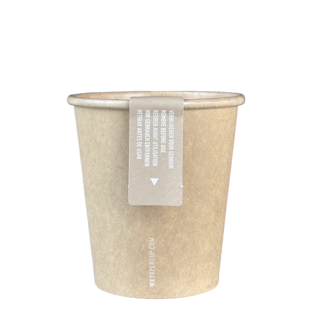 Kraft paper cup brown - Single packed - Plastic free (576x)