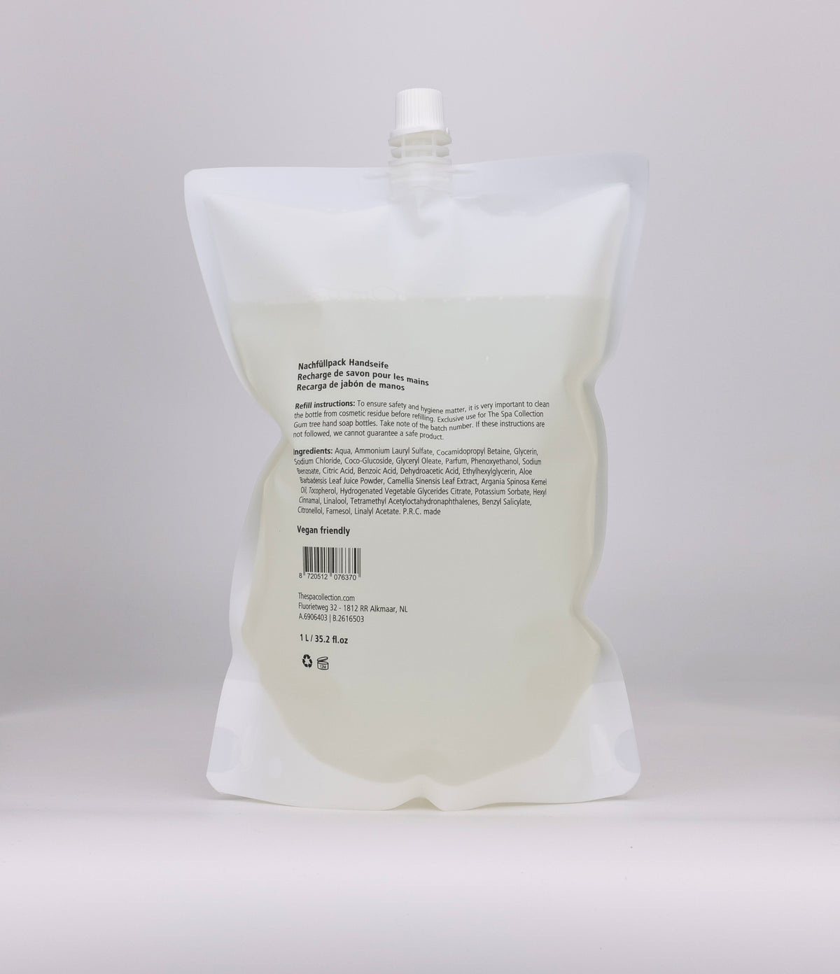 Gum tree hand soap - 1 liter refill sachet (Box of 12 pieces)